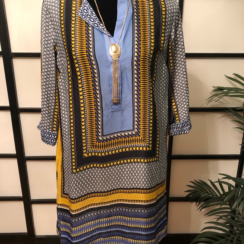 Grace Elements Black/Yellow Combo Dress size S - Picture 4 of 4
